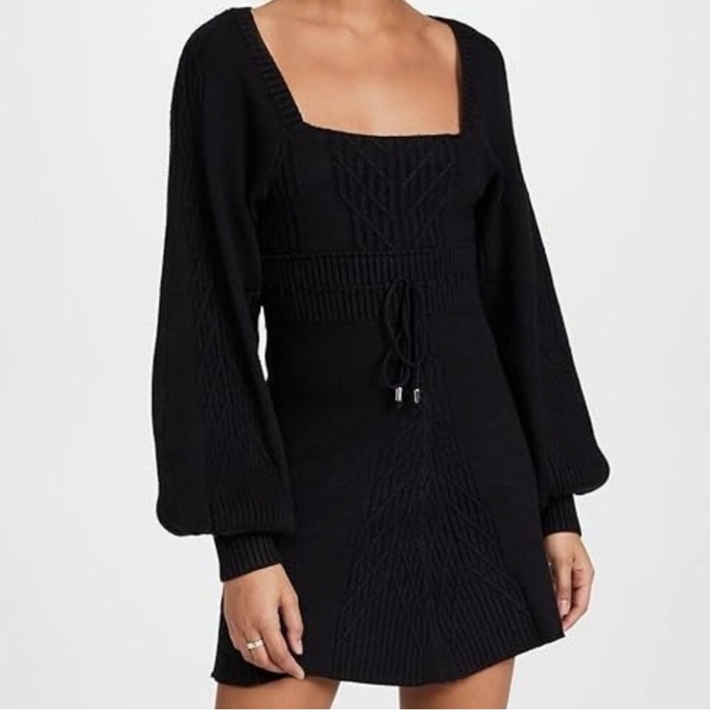 Free People Black Long Sleeve Dress
